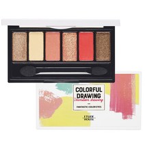 에뛰드하우스 컬러풀 드로잉 판타스틱 컬러 아이즈 팩트 아이섀도, 버밀리언 드로잉, 1개