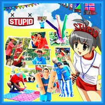 STUPID 체육대회and응원용품 단체행사게임 127종, 001~024 응원깃발/짝짝이, 012_응원용 짝짝이 대 (레드)