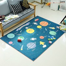 삼바텍 태양계 극세사 러그 카페트 놀이매트