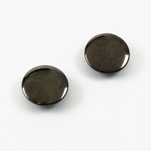 민자 스냅단추 - 흑니켈, 링스냅17mm, 10set