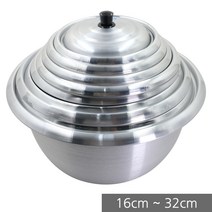 국산 양은 새마을 솥 모음 16 18 20 22 24 26 28 30 32 cm 냄비 업소 식당 주방 찜 곰솥, 04_새마을솥 22cm