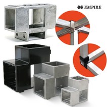 엠파이어 사각파이프조인트 사각조인트 파이프연결 보강철물 T조인트 30mm, T사각조인트30