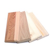 아이베란다 원목집성 삼각면 우드타일 80x200 100x200mm, 레드파인[두께18mm]80mm×200mm
