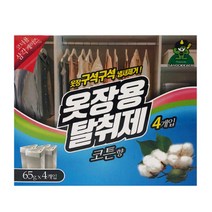 산도깨비 옷장용탈취제 코튼향65g 4p 냄새제거 방향제, 본상품선택