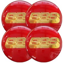 카포카 차량용 휠캡 휠스티커 56mm 65mm 4개1세트 (차량한대분), 56mm BBS RED, 4개