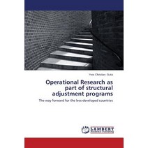 Operational Research as Part of Structural Adjustment Programs, LAP Lambert Academic Publishing