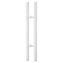 남선 강화도어손잡이 YJ 257 백색 30x30 P-340mm 목문 유리문 철문 가마찌 중문