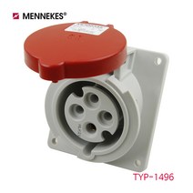 메네키스 TYP1496 산업용 리셉터클 판넬소켓 400V32A