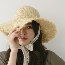 루루백 감성 레이스 밀짚모자 버킷햇 여름모자 파나마햇 바캉스모자 비치 + 구성품증정