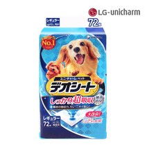 LG유니참 데오시트 강력흡수 애견 배변패드 레귤러 무향, 72매