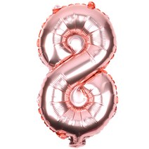 40인치 숫자 로즈골드, 8, 1개