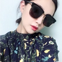 더브릴레 빅 오버사이즈 하금테 편광 미러 선글라스