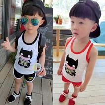 행복한초록 여름 배트보이 상하복(6~12개월 사이즈만)