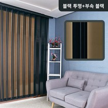 블라인드할인몰 투명 펄반투명 홀딩도어 8칼라, 04. 블랙 투명+부속 블랙