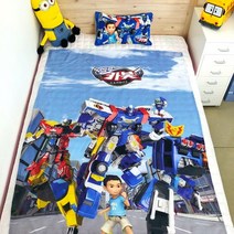 코알라컴퍼니 유 아동 여름이불, 헬로카봇 풍기인견 홑이불 100x150cm