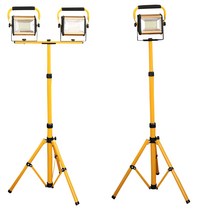 100W 충전식 LED 투광기 스탠드 포함 작업등 거치대 삼각대 WW808, 100W투광기1개+삼각대1개, 1개