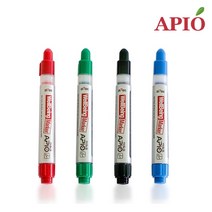 아피오 웰빙 화이트보드마카 펜, 빨강, 10개