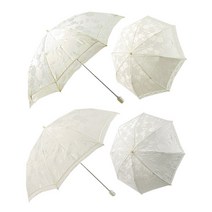 GL50 레이스 아이보리 양산 수동 접이식 UV자외선차단