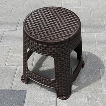 무/플라스틱의자_라탄의자_원_회전의자(다크브라운), 다크브라운