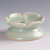 청자 촛대 小