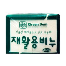 버블윅 무공해 재활용 세탁비누 4개, 1팩