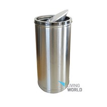 리빙월드 뱅뱅이형 스텐휴지통 50L (300x700), 1개