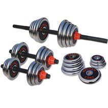 대한스포츠 크롬 조립아령 세트, 16kg, 1개