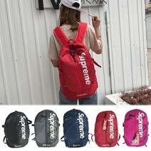 슈프림 백팩 ss17 42th 학생 커플 스트릿 가방 신학기 책가방 등산가방
