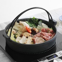 데이즈룸 코토 무쇠 주물 샤브냄비, 블랙, 1호(소)