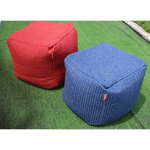 알라딘갤러리 안락쿠션 야외의자 야외쿠션 스툴 정원의자 루프탑의자 야외의자 야외쿠션 정원쿠션, 빨강