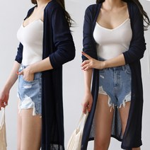 [아이엠수] 바캉스 여성용 여름 롱가디건