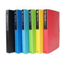 희망 A5 클리어화일 40매 크리어화일 A5클리어파일 40P 클리어파일, 노랑, 1개