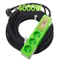 동양전자산업 dy-20a-4000w-3구 고용량 멀티탭 대용량 멀티텝-스텐드 에어컨 창문형 에어콘 냉방기 건조기 세탁기 전자랜지 냉장고 히타 난로 전기연장선, 1개, 1.7m