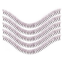 라라 속눈썹 브라운 부분속눈썹 50올 5줄 14가닥 인조속눈썹, 5개입, 13mm