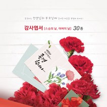 모두카피 감사엽서 스승의날 어버이날 카네이션 봉투포함 20장set TH-01, 8(20장)