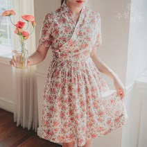 수설화 봄날 철릭원피스 생활한복