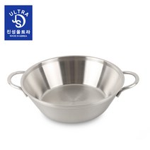 진성울트라 통3중 냄비 인덕션 가스 전기렌지 사용가, 그레이, 통3중 샤브냄비 28cm