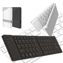 Nbow 초경량 접이식 무선 블루투스 키보드 거치대케이스, SMART NOTE / 블랙(Black), 1개
