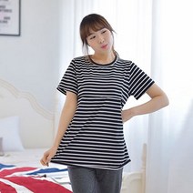 마더라이크 JS.반팔)프리종수유티- 여름 수유복 임부복 홈웨어