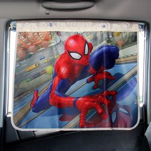 마블 차량용 암막 UV선쉐이드 햇빛가리개 차량용커튼, 스파이더맨