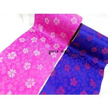 넓은 10cm 열재단 한복리본/ 한복원단리본/한복방향제, 진핑크