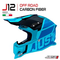 JUST1 J12 라이트블루 풀페이스 오토바이헬멧 오프로드 엔듀로 모토크로스 ATV 제트스키 익스트림스포츠에서 각광