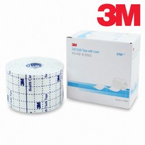 3M 반창고 2762 의료용 부드러운 천반창고 테이프, 1개
