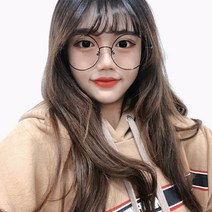 귀여운 왕 동글이 메탈 안경테