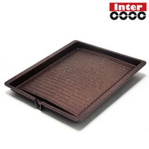 인터메탈 인터쿡 티타노블 사각 그릴 판, 본상품선택, 34 x 30 cm, 1개