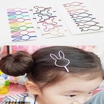 베이비핏 토끼 고양이 미키 테두리 패션실핀