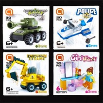 쥬크박스 1500 A블럭(소)(4개세트) 레고호환블록, 랜덤발송