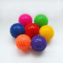 아이콘Traning 지압 마사지볼 9.5CM 7가지색상, 핑크, 1개