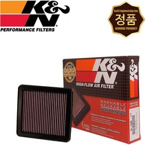K&N 33-2380 순정형 튜닝 에어필터 기아 포르테 포르테쿱 포르테5, 1개입
