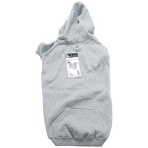 잭앤조이 애견 베이직 후드티, Heather Gray